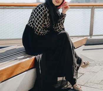 Bangladeše dubajus abayas moterų hijab vakarinę suknelę arabų caftan maroko kaftan djelaba femme musulmonų suknelė islamo apranga