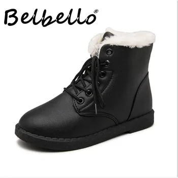 Belbello 2019 žiemos sniego batų karšto pardavimui, neleidžiančioms slysti žiemą Šilti Neperšlampami sniego batai