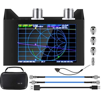 Big deal, SAS-2N V2.2 Vektoriaus Tinklo Analizatorius 50KHz-3GHz HF VHF UHF Antena Analizatoriaus Matavimo S Parametrus,With4Inch Ekranas Cas