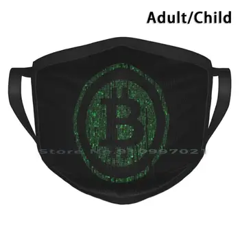 Bitcoin Cryptocurrency Btc Skalbti Daugkartinių Burnos, Veido Kaukė Su Filtrais Vaikų Suaugusiųjų Bitcoin Cryptocurrency Ethereum
