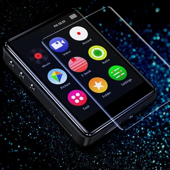 BTSMONE X62 Bluetooth 5.0 metalo MP3 grotuvas visiškai jutiklinis ekranas integruotas garsiakalbis 16G su e-knyga, FM radijo įrašymas ir vaizdo atkūrimas