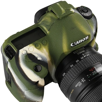 Canon 5D4 Minkšto Silikono Guma, vaizdo Kameros Apsauginė Kūno Atveju Odos Canon 5D MARK IV 5D4 5DIV Fotoaparato Krepšys Raštas Dangtis