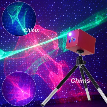 Chims Mini Nešiojamas Lazerinis Apšvietimas Belaidžių Įkrovimo RGB Aurora Meteoras Star Projektorius Lauko, Kelionės, Kempingas Kalėdinis vakarėlis