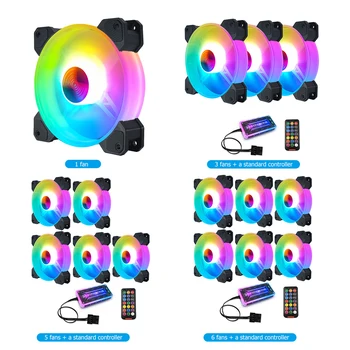 Coolmoon 12CM RGB, Ventiliatorius 5V Muzikos Ritmą A-RGB Važiuoklės Tylus Ventiliatorius AURA SINCHR. Rinkinio Muzikos Kontrolė Vandens Aušintuvas Užsakymą Už Mod 120mm