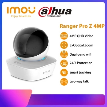 Dahua imou Ranger Pro Z 4MP Wifi Camera PTZ IP Kamera, Dviejų krypčių Garso IR10m Wifi Tinklo Optinis Zoom Fotoaparatą Namuose Stebėti