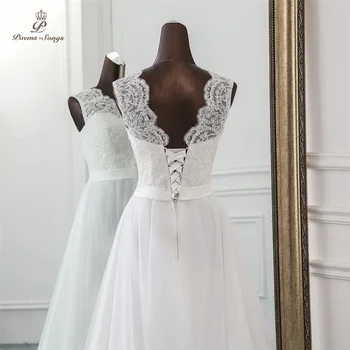 Eilėraščių, dainų, Naujos Aplikacijos vestuvių suknelė 2020 skraiste mariage Vestidos de Novia nuotakos suknelė vestido de festa Paplūdimys vestuvių suknelės