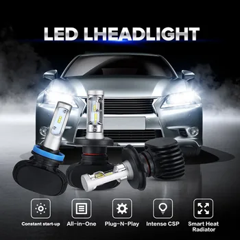 Elglux H4 LED H7 12v H8, H11 HB4 H1 9005 HB3 9006 HB4 H9 Automobilių Žibintų Lemputės SPT led Automobilių Reikmenys 6500K Baltas Led Rūko Žibintas