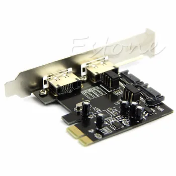 Esata PCI-E PCI Express 6Gbps 2 Uostai SATA 3.0 SATA III ASM106 Kortelės Adapterį C26