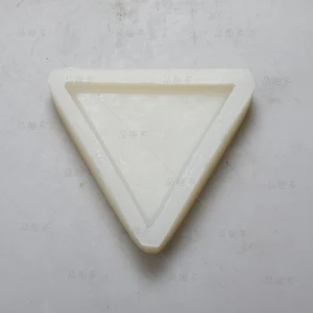 Geometrinis dizainas turas betono dėklas silikono formos kūrybos šešiakampis vaisių dėklas cemento plokštelės pelėsių