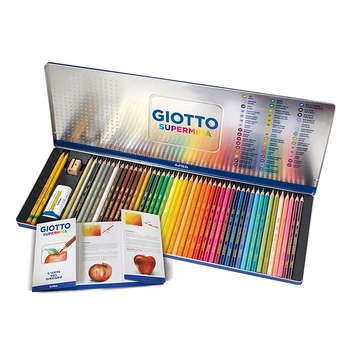 GIOTTO 48pcs 46 spalvų, aliejus, spalvotų pieštukų, dažytos, dažytos švino ir geležies langelį.