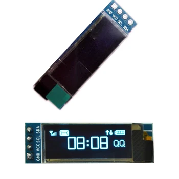 Gotek OLED IIC I2C 0.91 Colių Rezoliucija 128x32 OLED LCD Ekranas Modulis 3.3 v-5v Mažos Vartojimo Baltos spalvos Šriftu Lengva Skaityti Patvarus