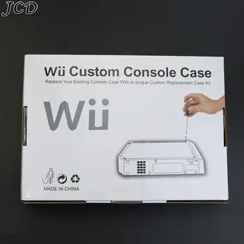 JCD 6 Spalvų būsto padengti wii Nintendo wii konsolės pakeisti būsto apvalkalas su visos mažmeninės dalys