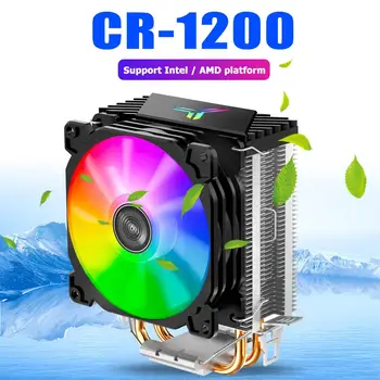 Jonsbo CR-1200 CPU Aušintuvo 2 Šilumos Vamzdžio Bokštas CPU Aušintuvo RGB 3Pin Aušinimo Ventiliatoriai Heatsink For Intel LGA 775 1150 1155 AMD AM2 AM3