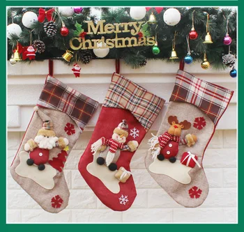 Kalėdinė Dekoracija Kalėdų Kojinės Papuošalai Pakabukas Maži Batai Vaikams, Naujų Metų Saldainių Maišą Dovanų Židinys Medžio Papuošalai