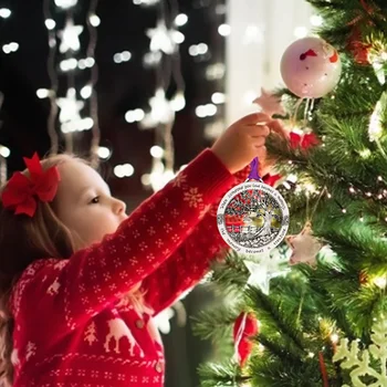Kalėdų Metalo Ornamentais, Gražiai Lenktas Elegantiškas Xxmas Medžio Kabo Dekoro Namuose Naujųjų Metų 2021 Vaikų Dovanų