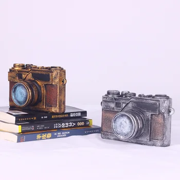 Kamera Figūrėlės Miniatiūros Dervos Cabochons Senovinių Namų Dekoro Retro Modeliavimas Kameros Modelio Fotoaparatas Statulėlės Namų Puošybai