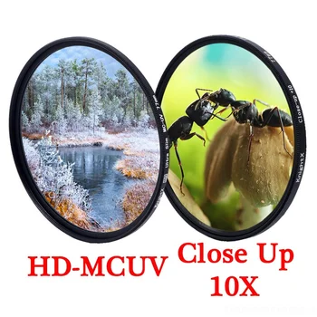 KnightX MCUV UV colse iki Makro Fotoaparato Objektyvo Filtras 49 52 55 58 62 67 72 77 mm fotografija telefono dslr spalva canon 
