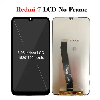 LCD ekranas Su Rėmu Xiaomi Redmi 7 M1810F6LG Ekranas Touch 