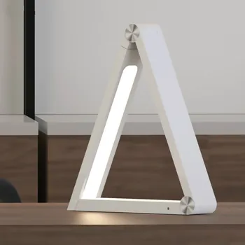 LED Smart Belaidžio Įkrovimo Stalo Lempos, Sulankstomas Trikampis Skaitymo Šviesos Multi-funkcija Akių Apsaugos Verslo Stalo Lempa