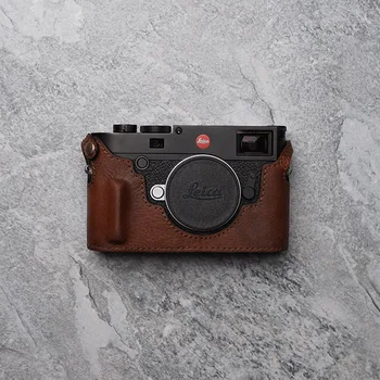 Leica M10 Kamera Ponas Akmens, Rankų darbo natūralios Odos Fotoaparato krepšys Vaizdo Pusė Maišelio Kameros Bodysuit