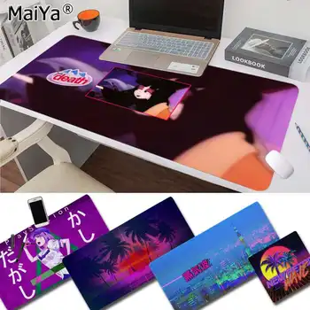 Maiya retrowave Gumos KOMPIUTERIO, Kompiuterinių Žaidimų kilimėlis Speed/Control Versija Didelis Žaidimų Pelės Mygtukai