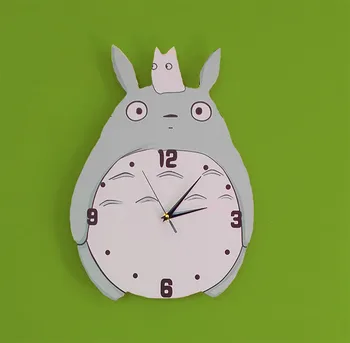 Medienos Vaikai Sieninis Laikrodis Anime Totoro Miegamasis Mados Šiuolaikinės Mielas Pow Patrulių Sieninis Laikrodis Guess Moterims Relogio Parede Apdailos WZH078