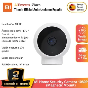 Mi Namų Apsaugos Kamera, 1080P (angl. Smart Montaje magnético) 170° Wi-Fi 10m Micrófono de visión nocturna Altavoz inalámbrico