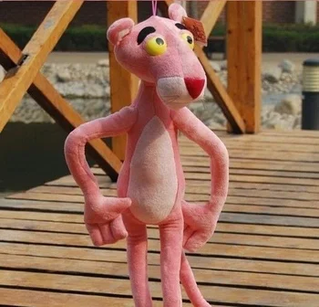 Mielas 60cm Pink Panther Iškamšos Mielas Pink Panther Pliušiniai Žaislai