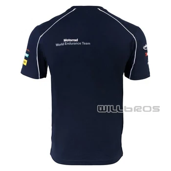 Motociklo Dviračių Lenktynių Komanda MX MTB T-shirt BMW mėlyna Vasaros Jersey