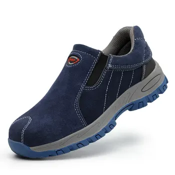 Naujas dizainas mens mados saugos batus, slip-on plieno nosys batų lauke darbuotojų saugos batai apsaugoti darbo avalynė seguridad
