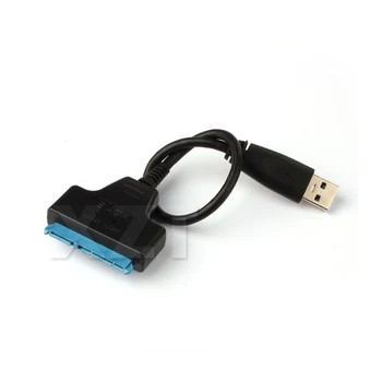 Naujausias Atvykimo Super Greitis USB 3.0 Prie SATA 22 Pin 2.5 Colių Kietojo Disko Tvarkyklė SSD Adapterio Kabelį Skaičiuoklė