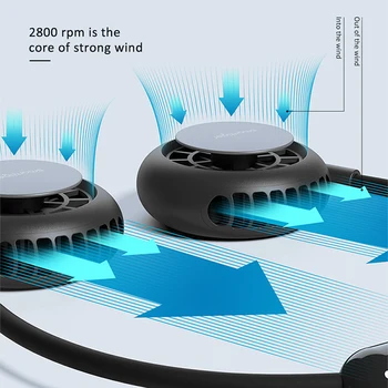 Nauji Kaklo Kabo Ventiliatorius USB Įkrovimo Aušinimo Ventiliatorius, Mini Mažas Elektrinis Ventiliatorius Nešiojamas Ventiliatorius Tingus Kaklo Kabo Namų ūkio Produktai