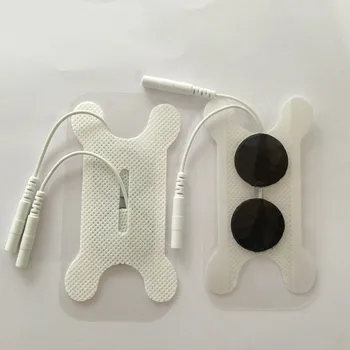 Nemokamas pristatymas 10vnt balta Gerklės elektrodas DEŠIMTIS vienetas elektrodų pagalvėlės su 2MM Adata Kištukas nuryti gerklėje, fizioterapija