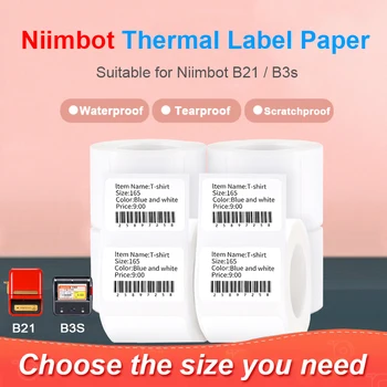 Niimbot B21 B3S Terminis Etikečių Spausdintuvas Popieriaus Kišenėje Spausdintuvo Popierius, Lipdukas, Etiketė Popieriaus Vandeniui Oilproof Scratchproof Maisto