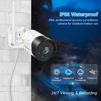 NVR 5MP 8CH HD P2P Belaidžio ryšio Sistemos Garso Įrašo Lauko Vandeniui VAIZDO Wifi Saugumo IP Namų Kamera Nustatyti Vaizdo Stebėjimo Komplektas