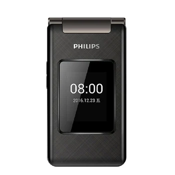 Originalios Philips E212A MTK 2.8 colių 1800mAh baterija viena kamera, FM Radijas parama atminties kortelės Dual SIM 2G apversti klaviatūra telefono
