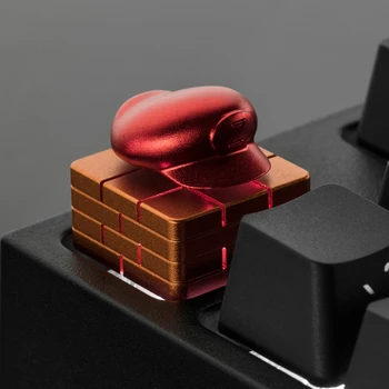 Pagrindiniai bžūp mechaninė klaviatūra keycap asmenybės dizaino,Kūrybos sukasi keycap Cherry MX ašis aliuminio lydinio keycaps,M17