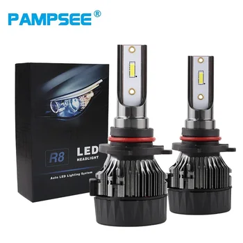 PAMPSEE Mini Automobilių H4 LED H7 led Žibintų Lemputės H1 H8, H11 LED Lemputė H7 12v 24v 9005 HB3 9006 HB4 Auto priekiniai Žibintai, Rūko žibintai Rinkinys K8