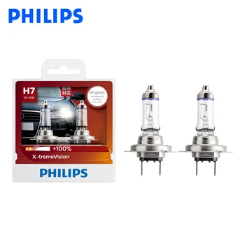 Philips H7 12V 55W PX26d X-treme Vision Automobilių Žibintų Lemputės Ryškiai Halogeninės Lempos EEK Patvirtinti Daugiau Viziją 12972XV S2, Pora