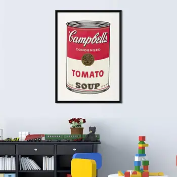 Pop Art Andy Warholo Drobė Menas, Plakatų ir grafikos Virtuvė Temą Drobė Paveikslų ant Sienos Menas Nuotraukas 1T