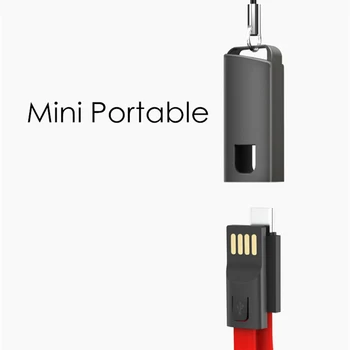 Pultelio USB Kabelis Nešiojamų Micro USB C Tipo Kabelio 