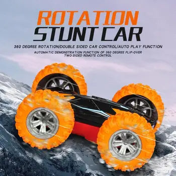 RC Automobilių 2.4 G 4CH Stunt Drift Deformacijos Buggy Automobilių Rock Crawler Roll Automobilių 360 Laipsnių Flip Vaikams Robotas RC Automobilių Žaislus Kalėdų Dovana