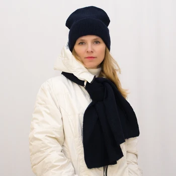 Rinkinys hat + šalikas Moterims Serija: Nika (žiemos)