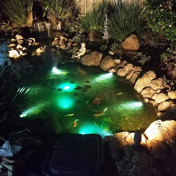 Saulės LED RGB Povandeninis Žibintas IP68 Vandeniui Akvariumas Kraštovaizdžio Bakas Fontanas, Tvenkinys Dėmesio Sodo Vejos Baseinas