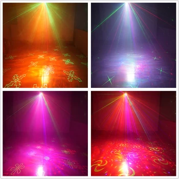 Sharelife 128 RGRB Gobos Sumaišyti RGB LED Dinaminis Vandens Efekto Lazerinis Projektorius, Šviesos, DJ Šalies Namų Rodyti Vestuvių Scenos Apšvietimas