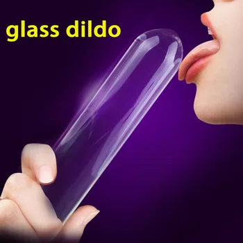 Sklandžiai Cilindras, Dvigubo Stiklo Dildo Milžiniškus Didelių Skaidraus Stiklo Varpos Analinis Kaištis G Spot Stimuliatorius Vibratorių Moterų Lesbiečių Sekso Žaislas