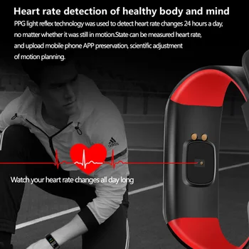 Smart Juosta Fitness Tracker Kraujo Spaudimas, Širdies ritmo Monitorius Smartband Vandeniui IP67 Pedometer Multi Sporto Režimas Vyrai Moterys