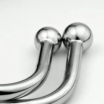 Suaugusiųjų nerūdijančio plieno kamuolys kablys analinis kaištis prostatos massager su rutuliniais analinis plėtra sekso žaislas