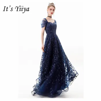 Tai Yiiya vakarinę Suknelę Derliaus Valtis Kaklo Undinė Chalatas De Mariee nuo Peties Grindų Ilgis Moterų Suknelės, Šaliai, E820