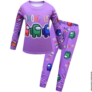Tarp mūsų žaidimai Unisex Pižama Vaikų Pižama Pižama Vaikams tiktų berniukų Pižama Namų Drabužių gryna spalva Kūdikių drabužiai Sleepwear